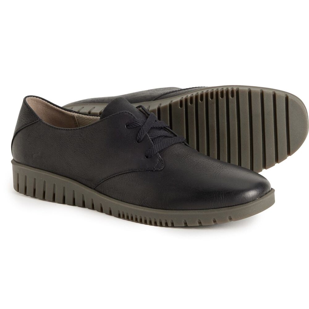 Dansko Libbie Women's Oxford Shoe Size 40/9 NWT Black Genuine Leather
